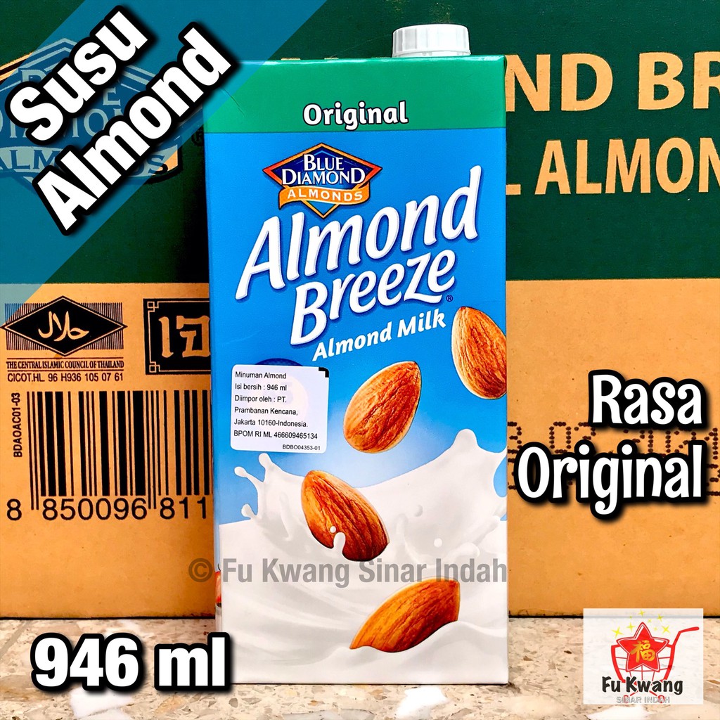 

Susu Almond Almond Breeze Rasa Original 946 ml