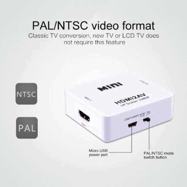 Konverter HDMI to AV Mini