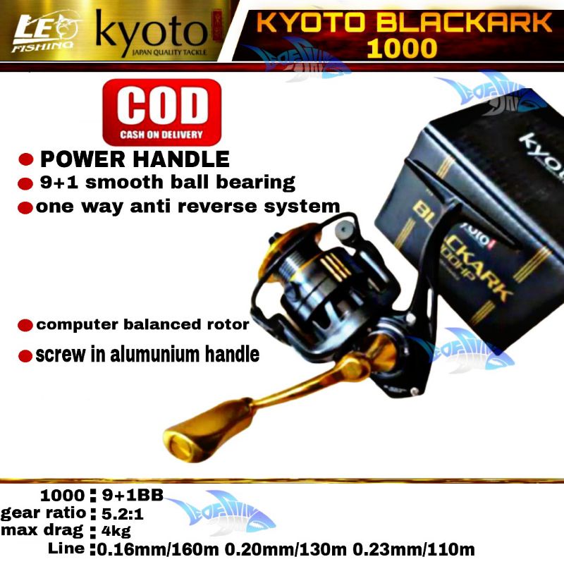 REEL KYOTO BLACKART1000(UL) POWER HANDLE