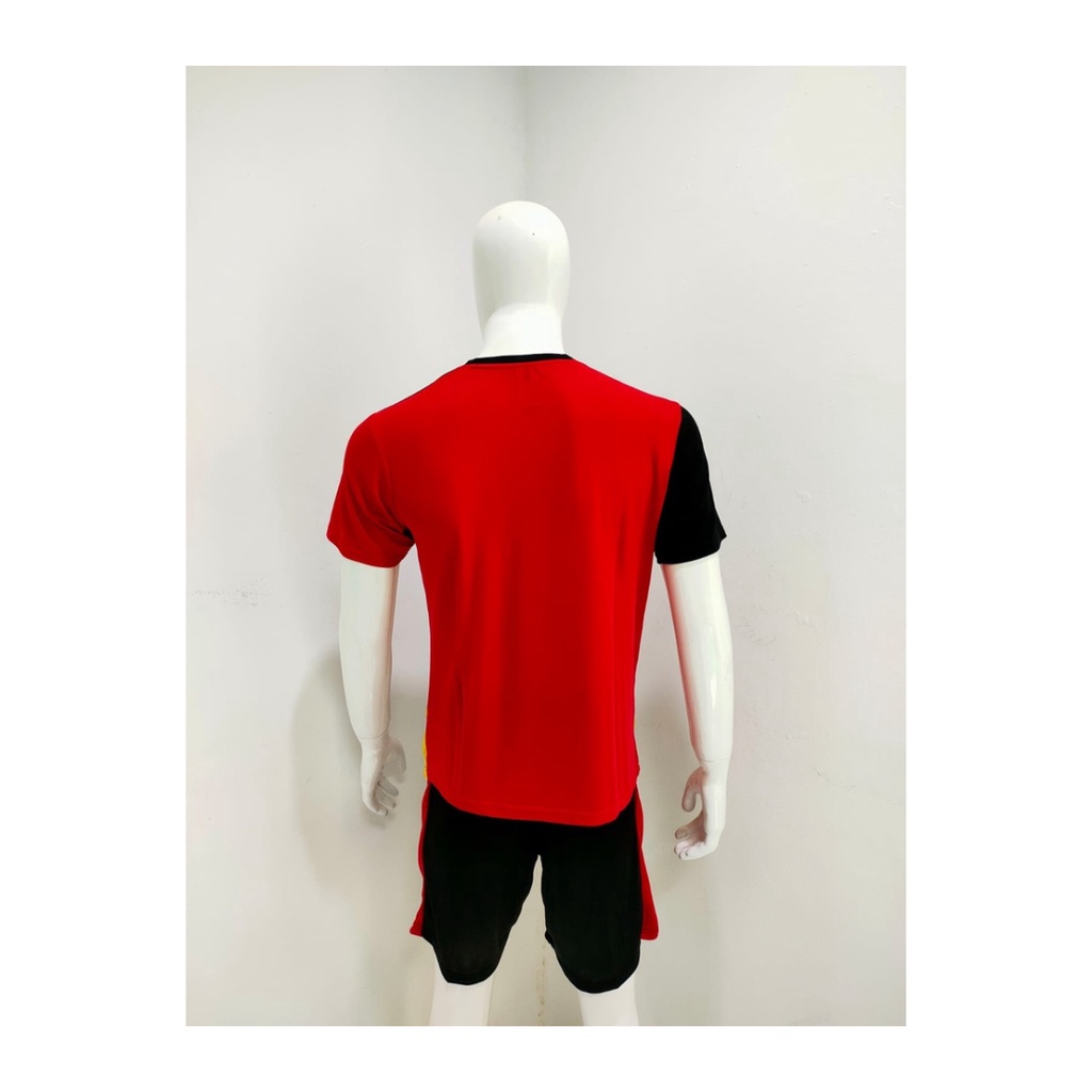 Baju voli pria jersey bola volly kaos celana setelan wanita dewasa t-shirt outfit seragam jarsey kostum olahraga pakaian print custom apparel sport jersy volley ball casual jersi suit MZ127 merah