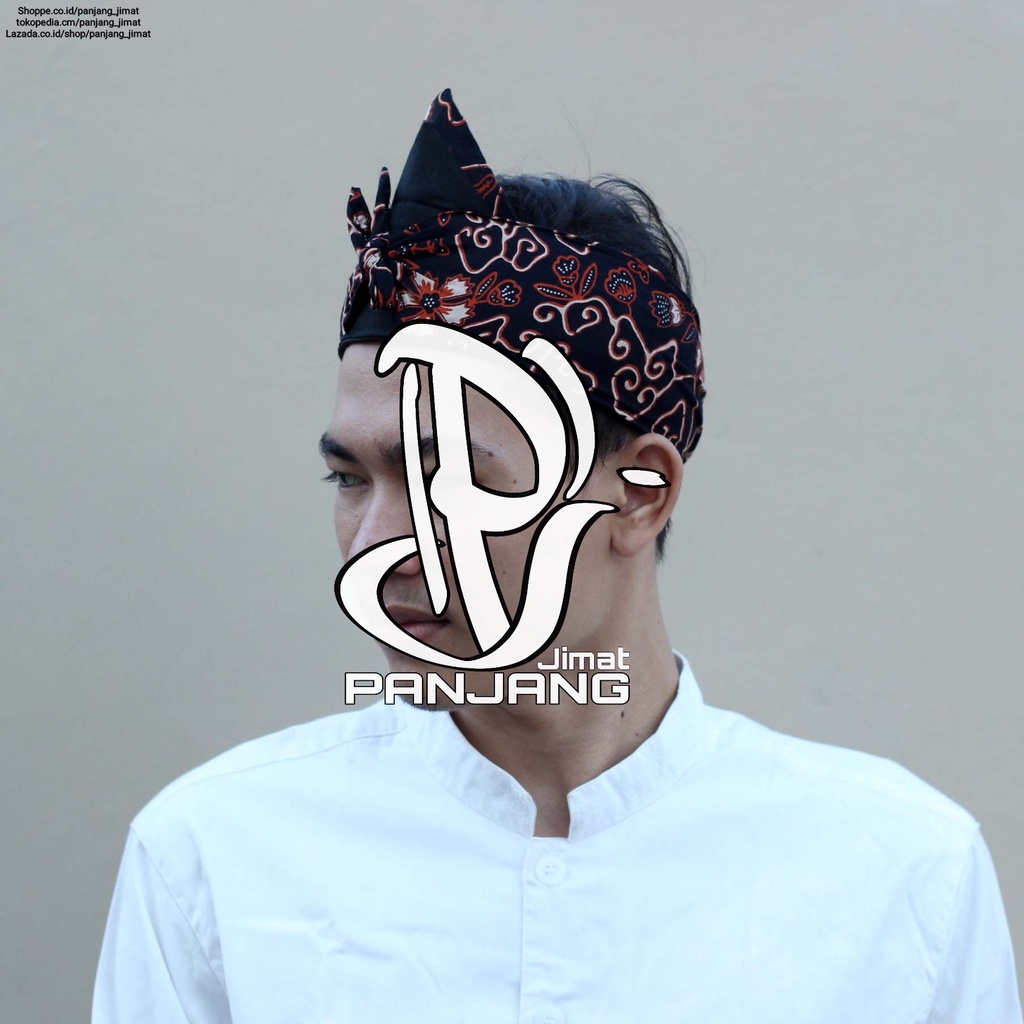 Iket Blangkon Sunda Bolong Batik Motif Cirebonan