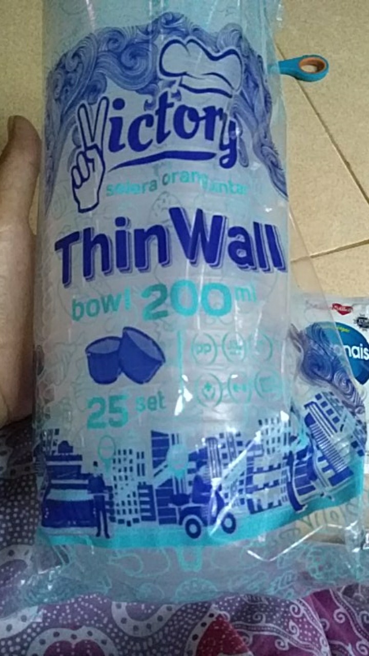 Thinwall Bulat 200ml/cup Salad/cup Puding Isi 25bj