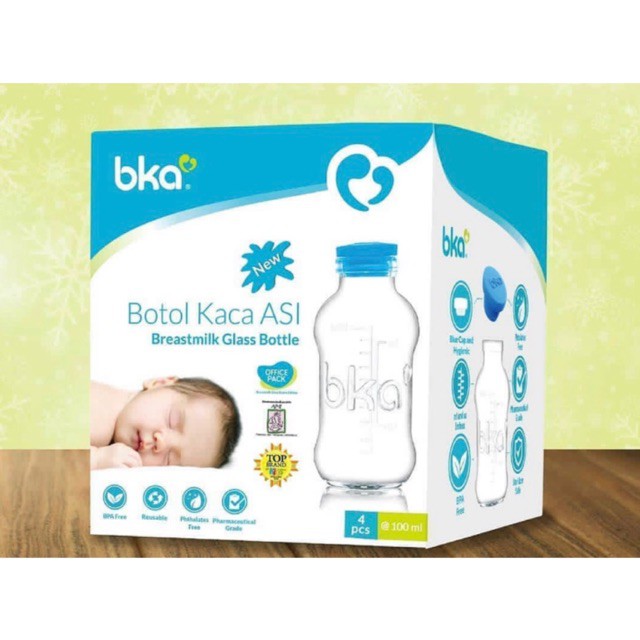 BKA Botol Kaca ASI NEW LOOK - 100ml (Tersedia varian isi)