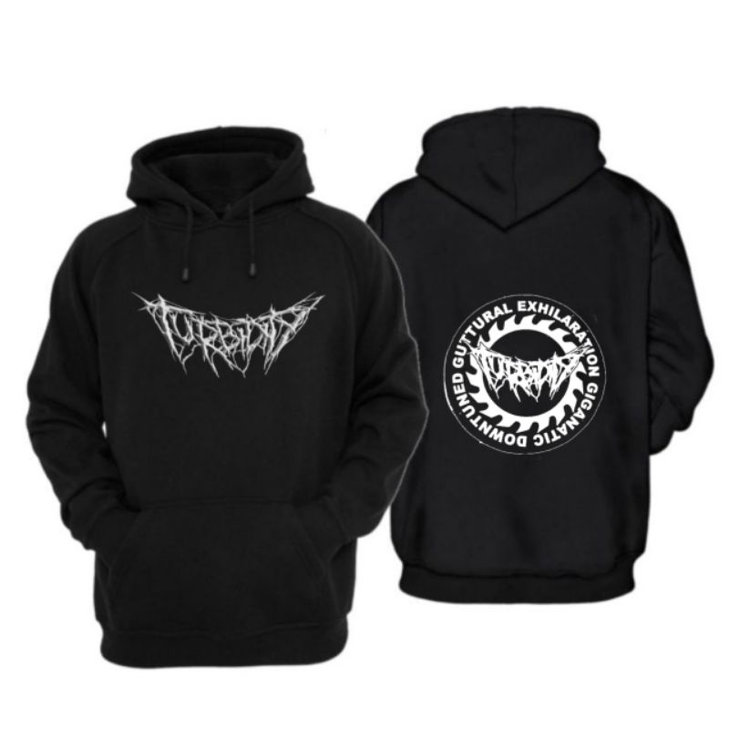 Hoodie Distro Metal Musik Turbidity Logo Sablon Premium