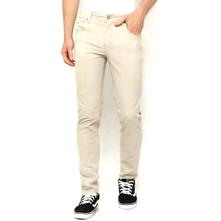 CelanaPanjang Skinny Chino Pria Formal Casual Slimfit Stylish Cream Mocca Hitam Abu-abu Coklat cino