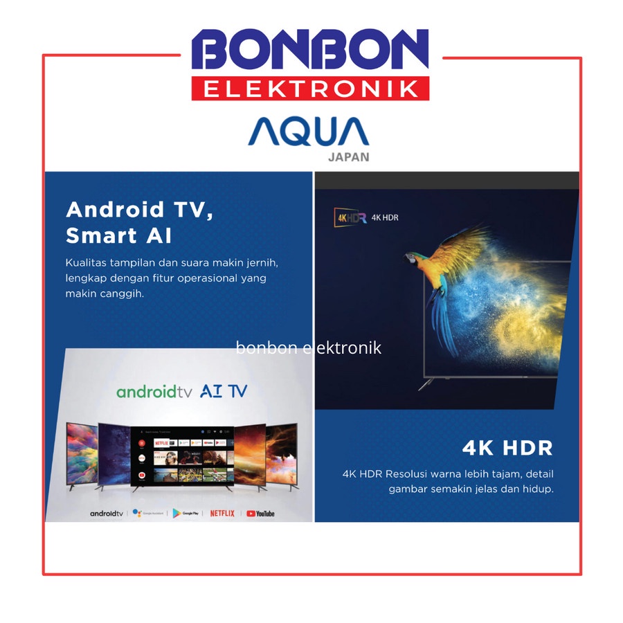 AQUA LED Smart Android TV 70 Inch LE70AQT6300UG SUPER SIZE LE 70AQT6300UG