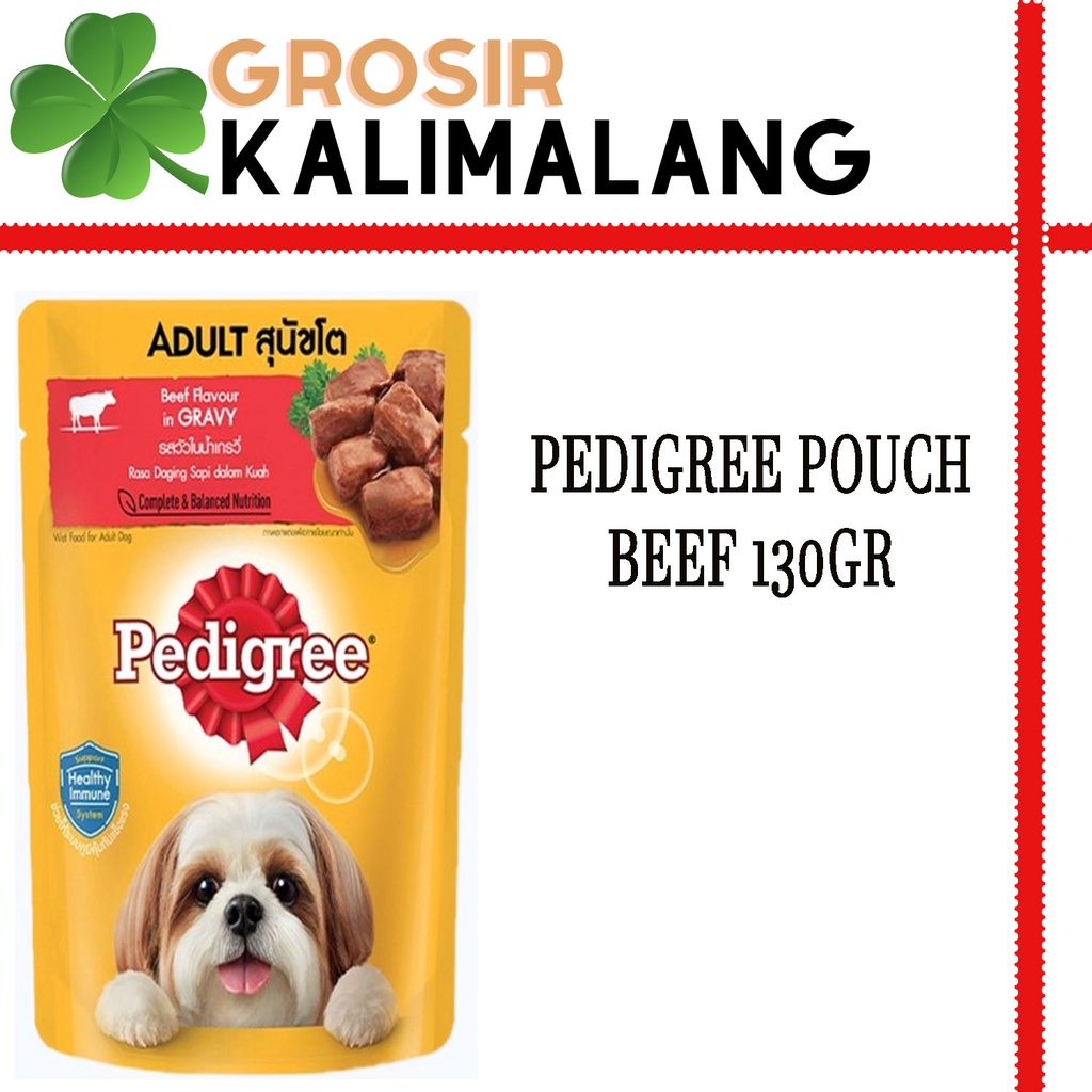 Pedigree Pouch Beef 130gr