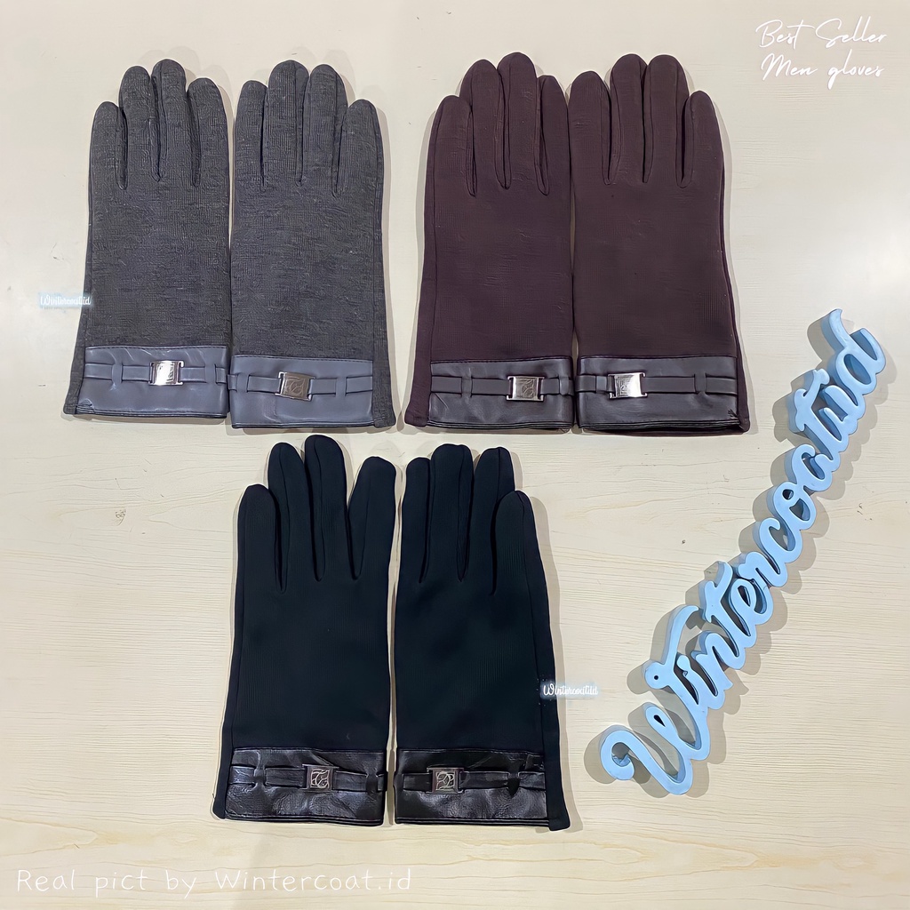 READY INDONESIA Sarung Tangan pria cowok musim dingin Winter gloves for men touchscreen hangat