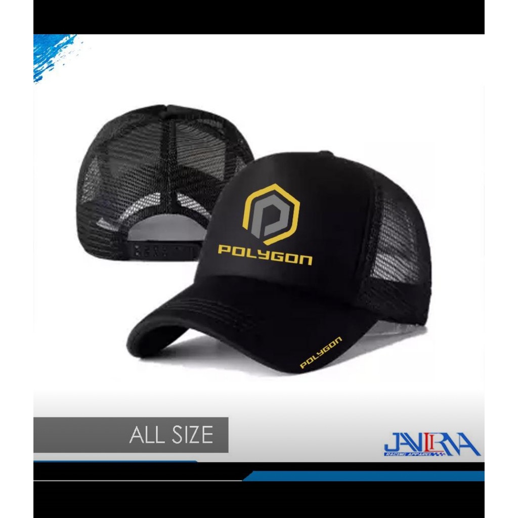 Snapback Topi Trucker Dewasa / Topi Polygon gowes bike