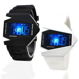 Airplane Watch ( Jam Tangan LED model Pesawat )