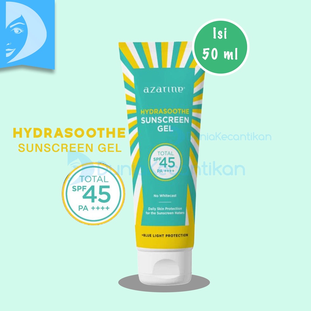 Azarine Hydrasoothe Sunscreen Gel SPF 45 Sun Protection Tabir Surya Wakah Sunblock Sunscreen Azarine