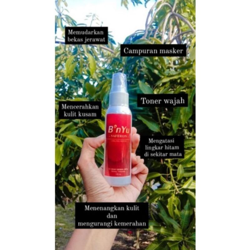 [ORI] B'NYU SPARKLING MERAH | FACEMIST SAFFRON 600ML 100ML