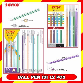 

Ball Pen Pulpen Pena Bolpoin Joyko TRIS / ZETO 1 box isi 12 pcs