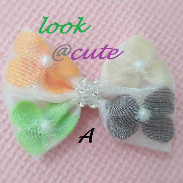 Jepit Rambut Korea Model Pita Bunga