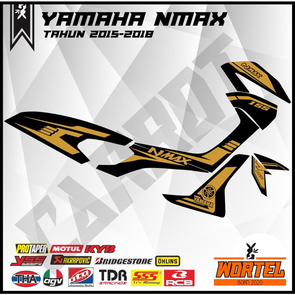 Striping NMAX-Stiker Lis Decal Motor NMAX Simpel Keren