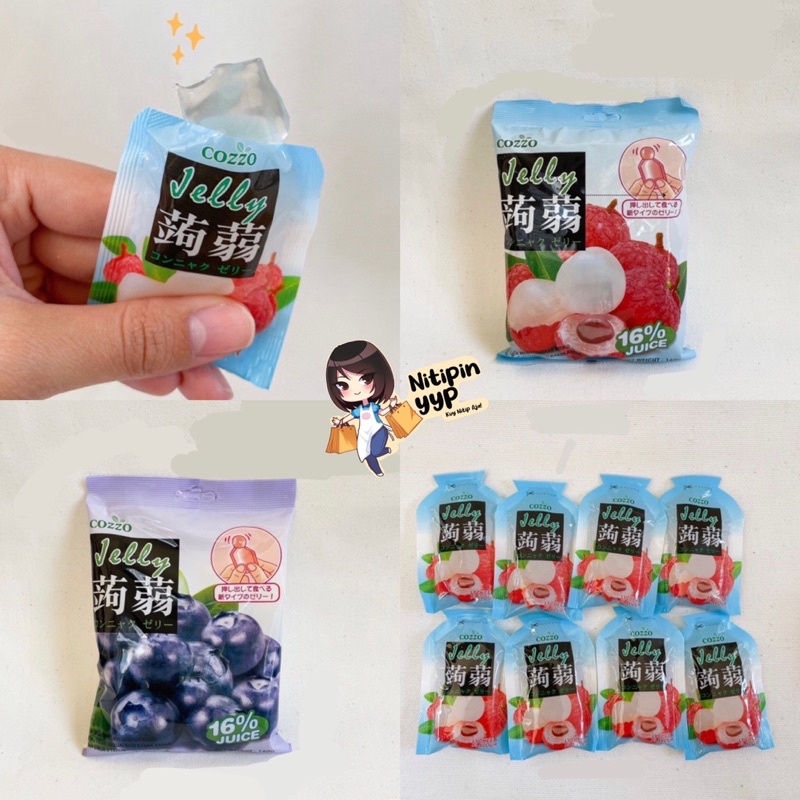 [HALAL] Konnyaku COZZO Fruit Jelly Zero Fat - Snack Konjac Juice Jelly Buah mirip Orihiro Jelly Jepang - Cemilan Jelly Sehat (160gr)