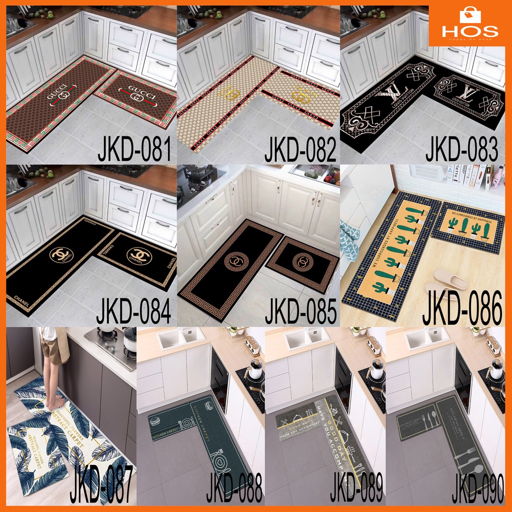 KESET DAPUR 2in1 LEMBUT ANTI SLIP (1set isi 2pcs) MOTIF TERBARU l Happyonshop