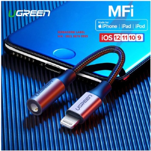 A_   UGREEN MFi Lightning to 3.5mm Female Jack Audio Adapter