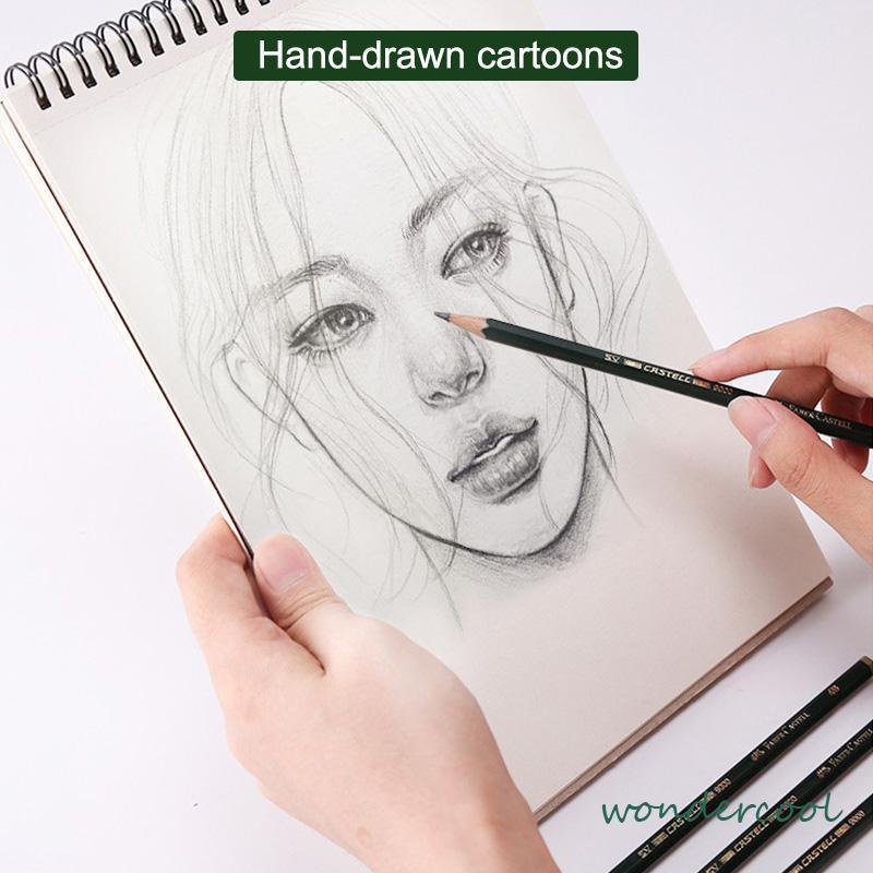 2B Pensil Sketsa Alat Tulis Siswa Menggambar Desain Seni Lukisan Pensil-Won