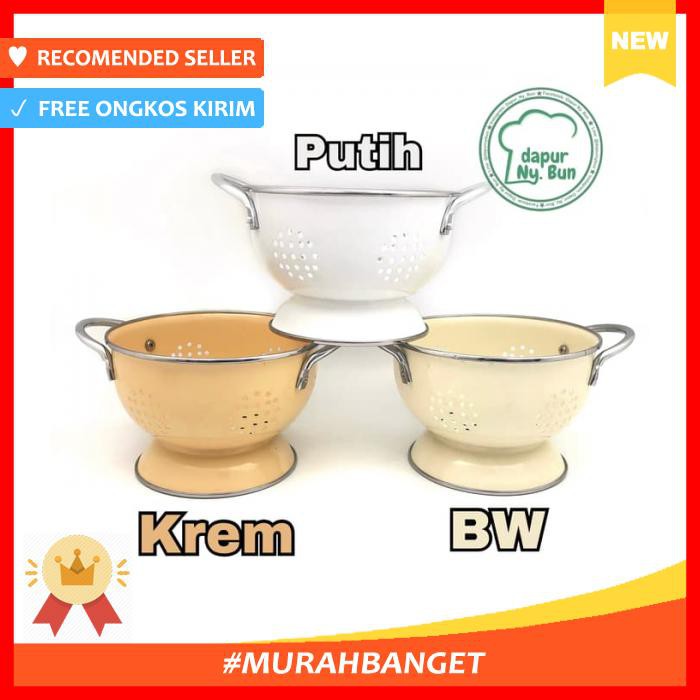 DAPUR - PERALATAN MAKAN - TEMPAT NASI STAINLESS STEEL ENAMEL COATED / SANGKU / CETING
