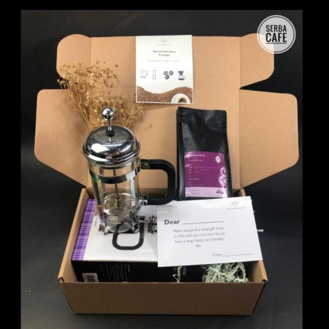 

Hampers Gift 2 (French Press+Kopi) -Diskon Sd 50%