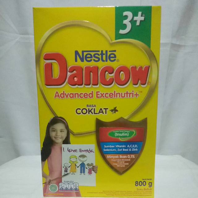 NESTLE Dancow 3+ Dengan Advance Excelnutri Susu Pertumbuhan Usia 3-5 Tahun 800gr Rasa Coklat