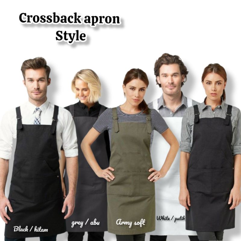 Celemek Apron Barista Celemek Waitres  Celemek masak - Drill  Premium - NEW PRODUCT