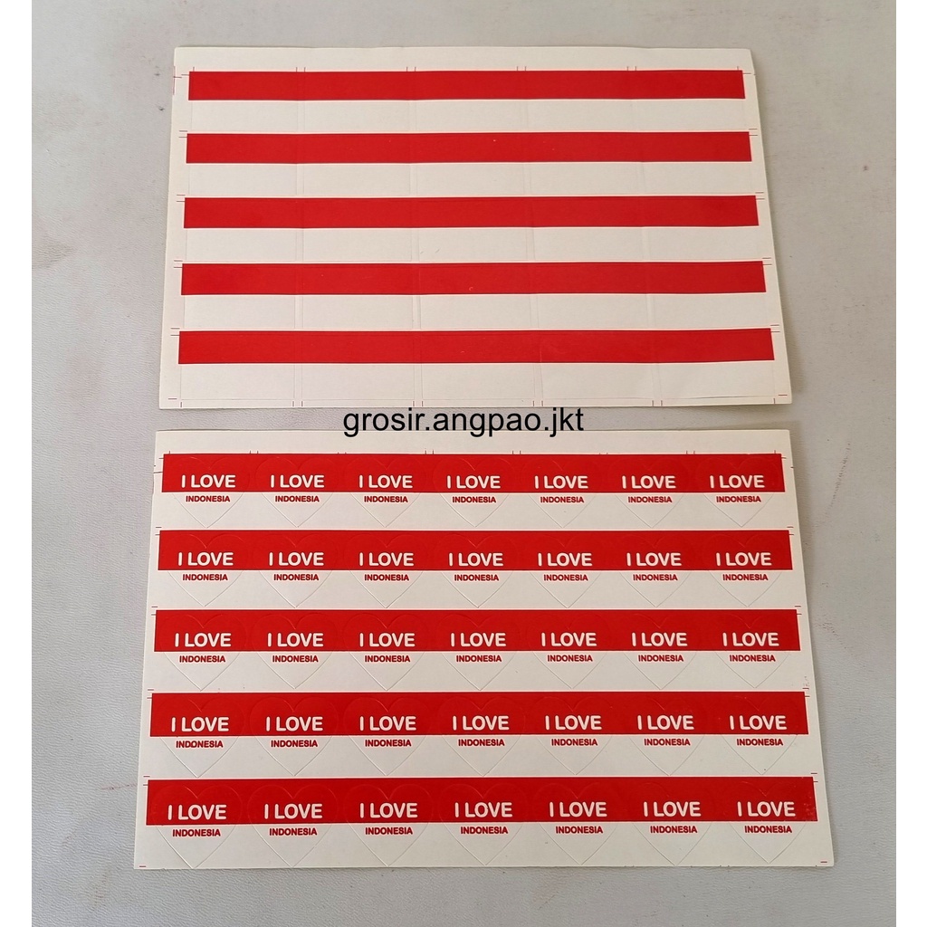 

Sticker Pipi Merah Putih ISI 35PCS dan 25PCS| Tempelan Pipi Bendera TERMURAH Sticker Hut RI 17 Agustus