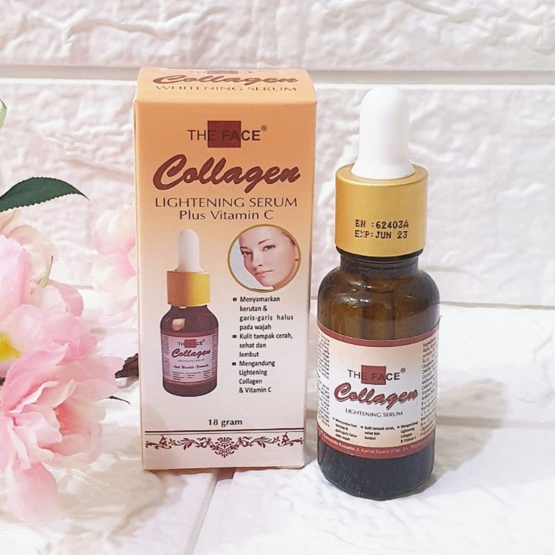 THE FACE COLLAGEN Serum Lightening Plus Vitamin C 18g - Amaze_Kosmetik