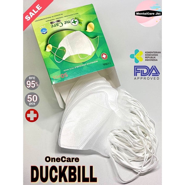 Masker DUCKBILL Ne Care isi 50pcs earloop face mask premium 4ply Necare