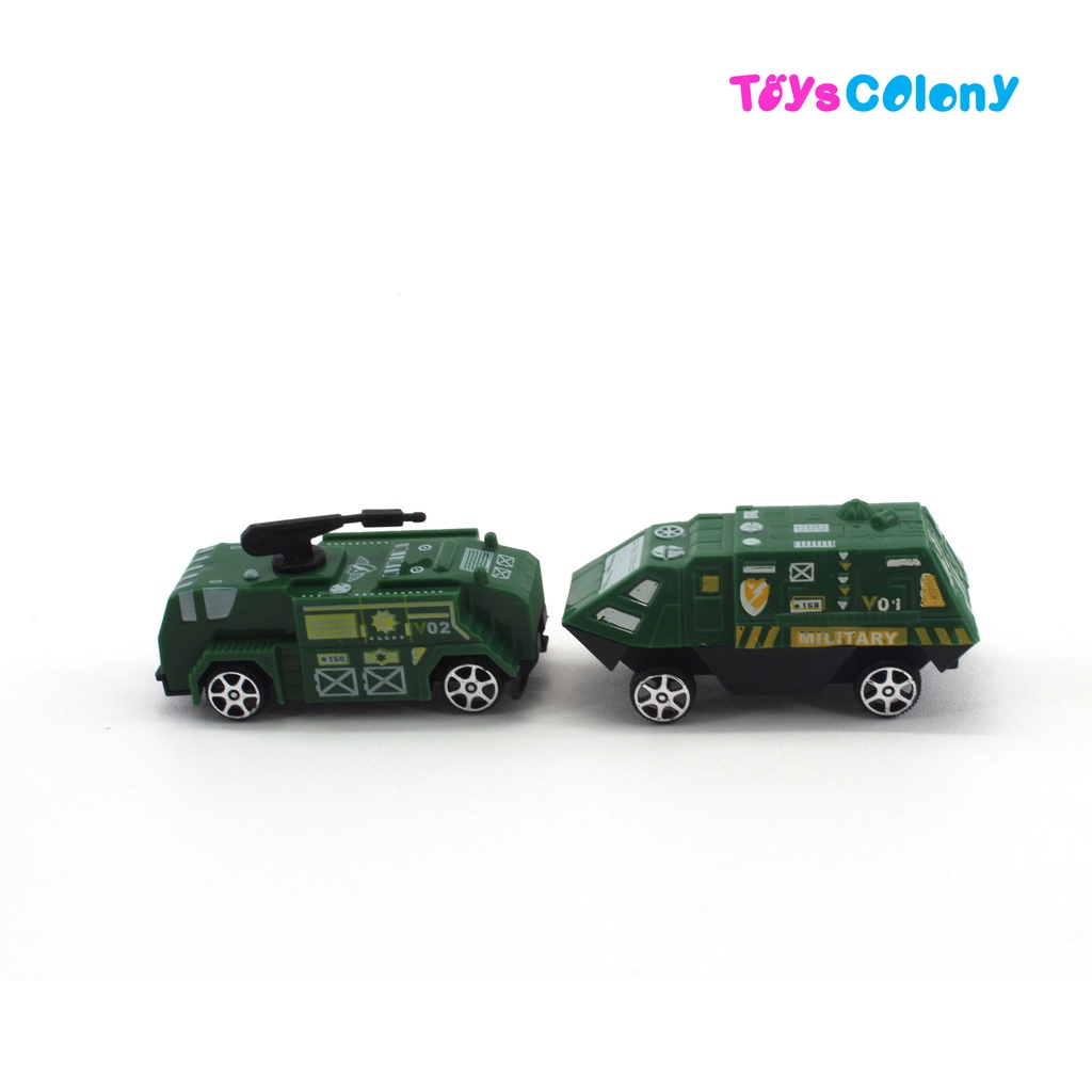 MAINAN ANAK MOBIL TANK TENTARA ISI 4PCS BUKAN DIECAST PULL BACK