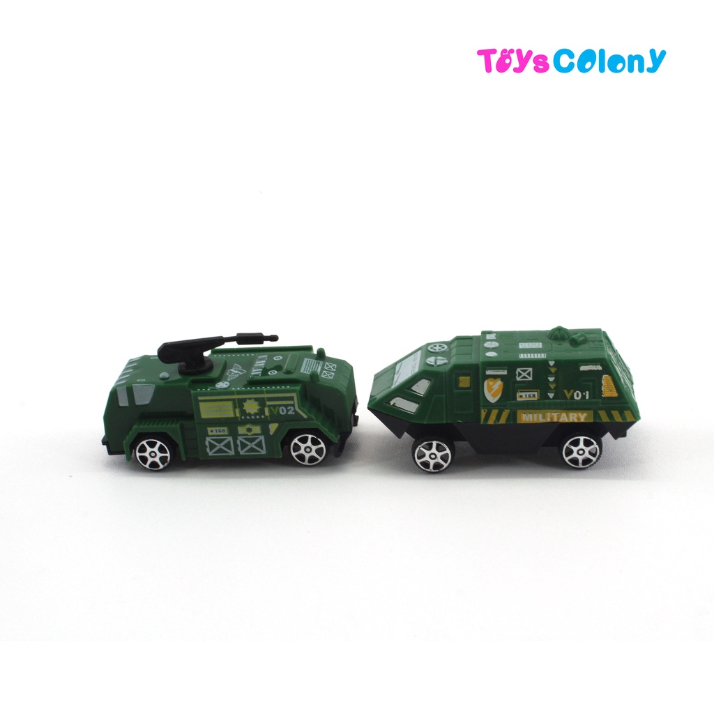 MAINAN ANAK MOBIL TANK TENTARA ISI 4PCS BUKAN DIECAST PULL BACK