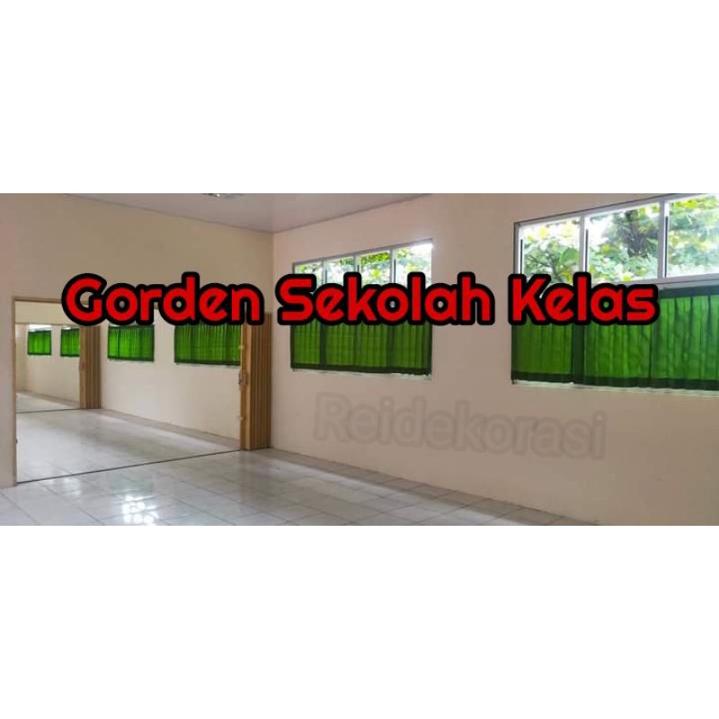 Gorden SIAP PAKAI Hordeng Jendela Kelas Sekolah, Mushola, KeAgamaan FREE TALI