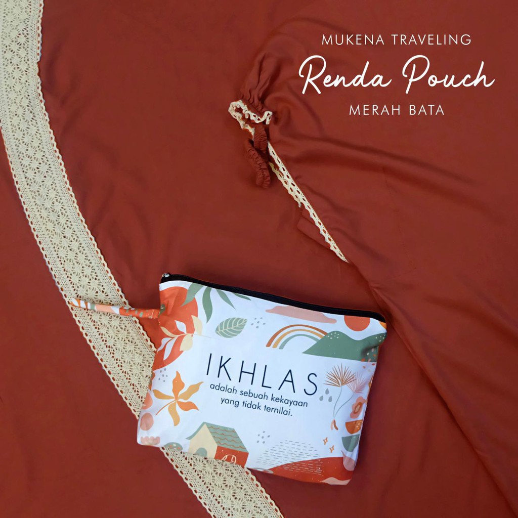 PUSAT MUKENA TASIK - MUKENA RAYON RENDA DEWASA TRAVELING POUCH