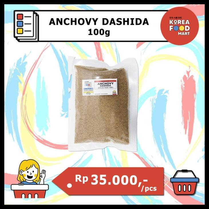 

[READY STOCK] HEMAT (REPACKING) ANCHOVY DASHIDA 100 G BUBUK KALDU IKAN TERI KOREA K