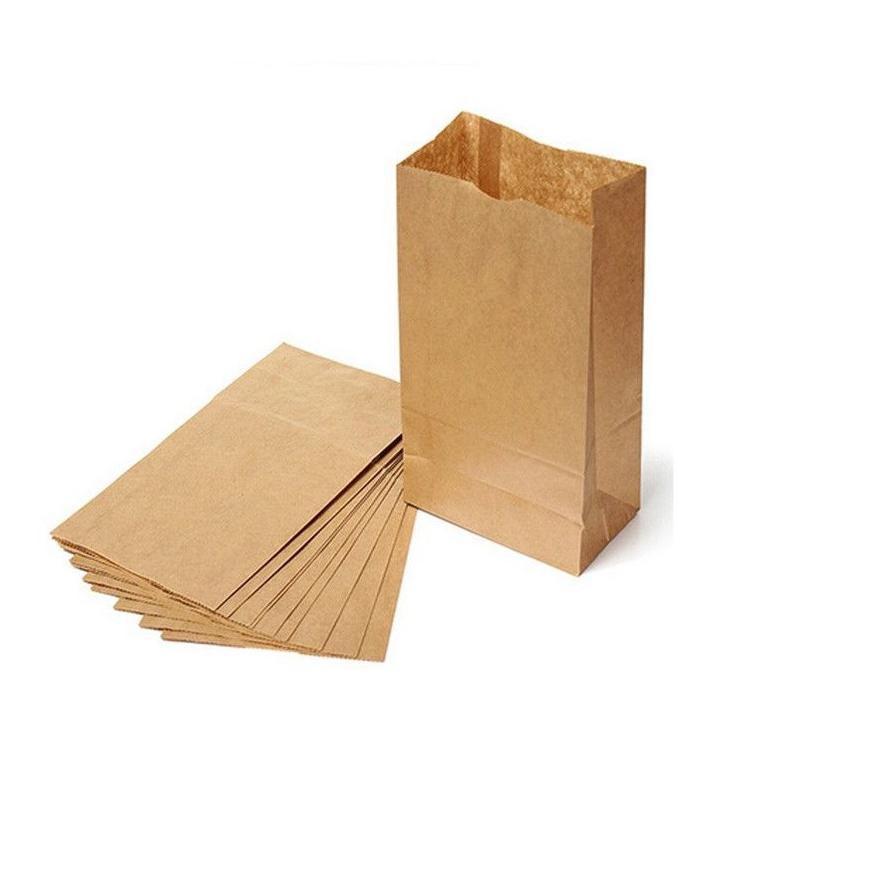 

(kode-770) PAPER BAG SIZE M - MEDIUM - SNACK - FRIED CHICKEN - KANTONG KERTAS ROTI - WARNA BROWN ^^