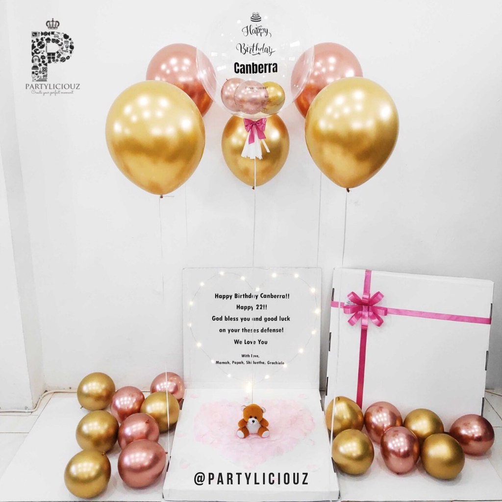 SURPRISE BOX SET C - HADIAH ULANG TAHU/ HADIAH KELULUSAN/ HADIAH WISUDA/ KADO ULANG TAHUN/ KADO GRAD