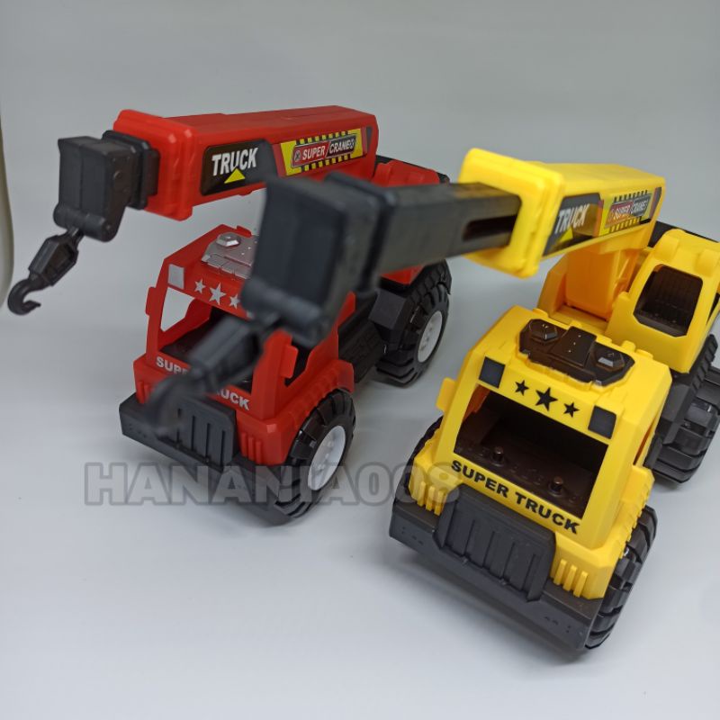 Mainan Mobil Truck Crane AK-94 / Mainan Heavy Truck Crane / Super Truck Crane Mainan Truk Kontruksi