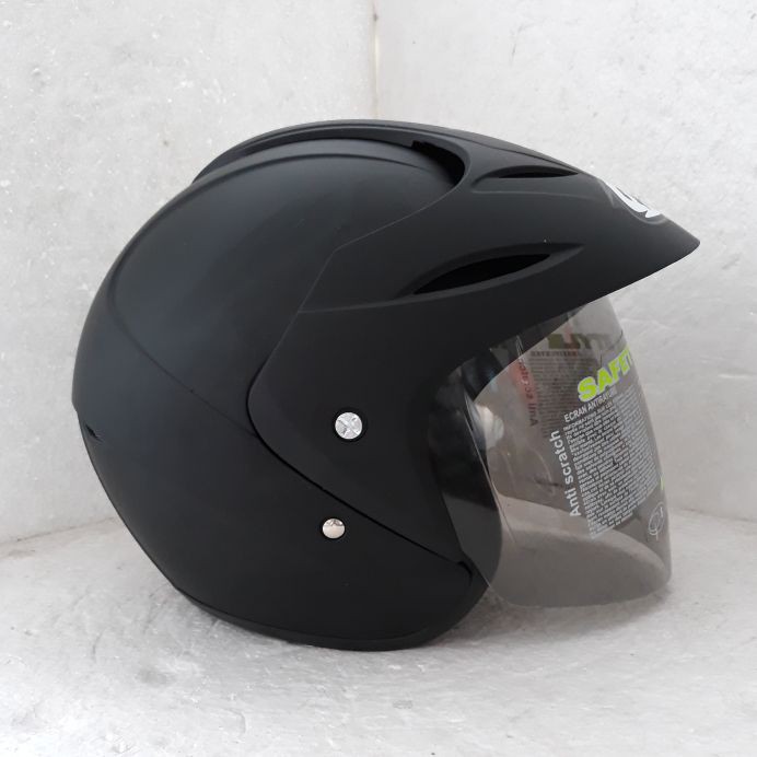 Murah Hiu helm  murah hiu nico hitam  doff  Elegan Shopee 