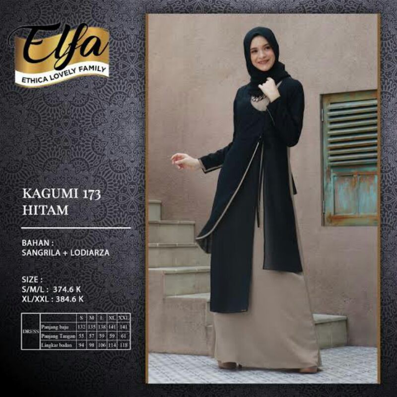 Gamis terbaru Ethica kagumi 173 hitam