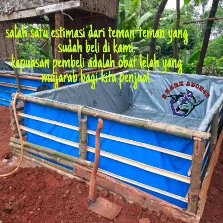 PROMO TOKO Terpal kolam ikan A12 3x2x1 2x4x1 3x4x1 variasi lengkap efesion dan berkualitas