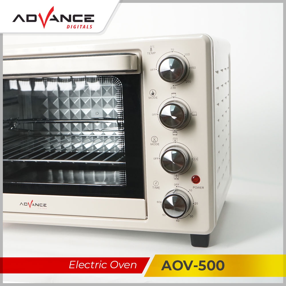 Oven Listrik Advance 33 Liter AOV-500 Oven Listrik Low Watt Garansi Resmi Advance Digitals 1 Tahun