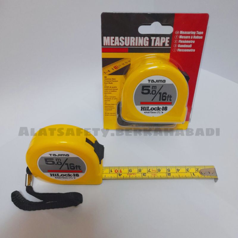 METERAN TAJIMA 5 METER HILOCK 16 JAPAN ORIGINAL MEASURING TAPE - METERAN 5 METER