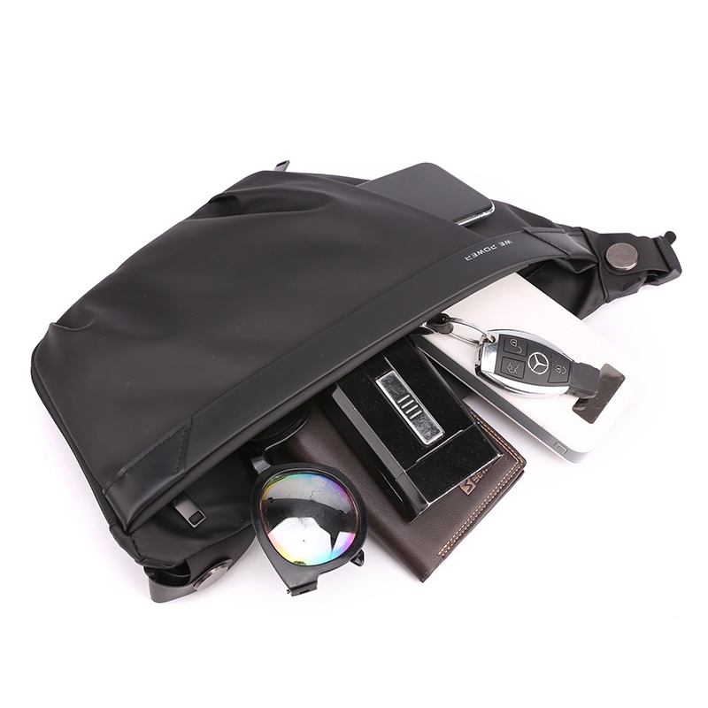 Tas Selempang Pria HAOSHUAI 1100-43 Sling Bag Pria Anti Air Bahan Dolby Lotto Coated