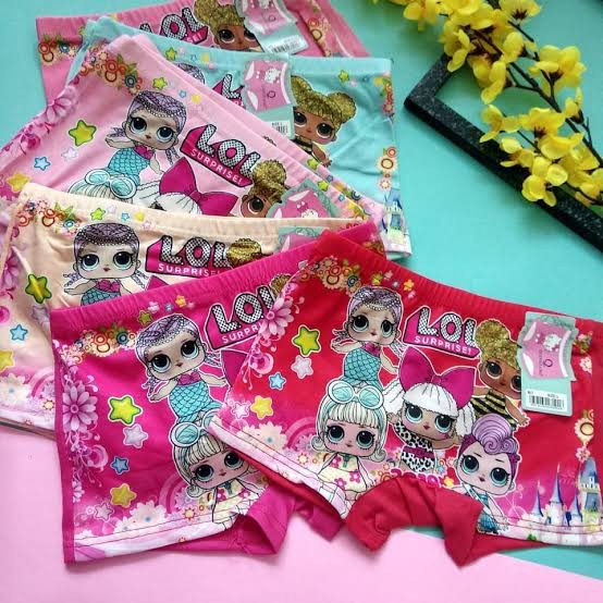 PROMO 4 PCS CELANA DALAM ANAK PEREMPUAN MOTIF/ CELANA DALAM ANAK MOTIF/ SHORT PENTS ANAK