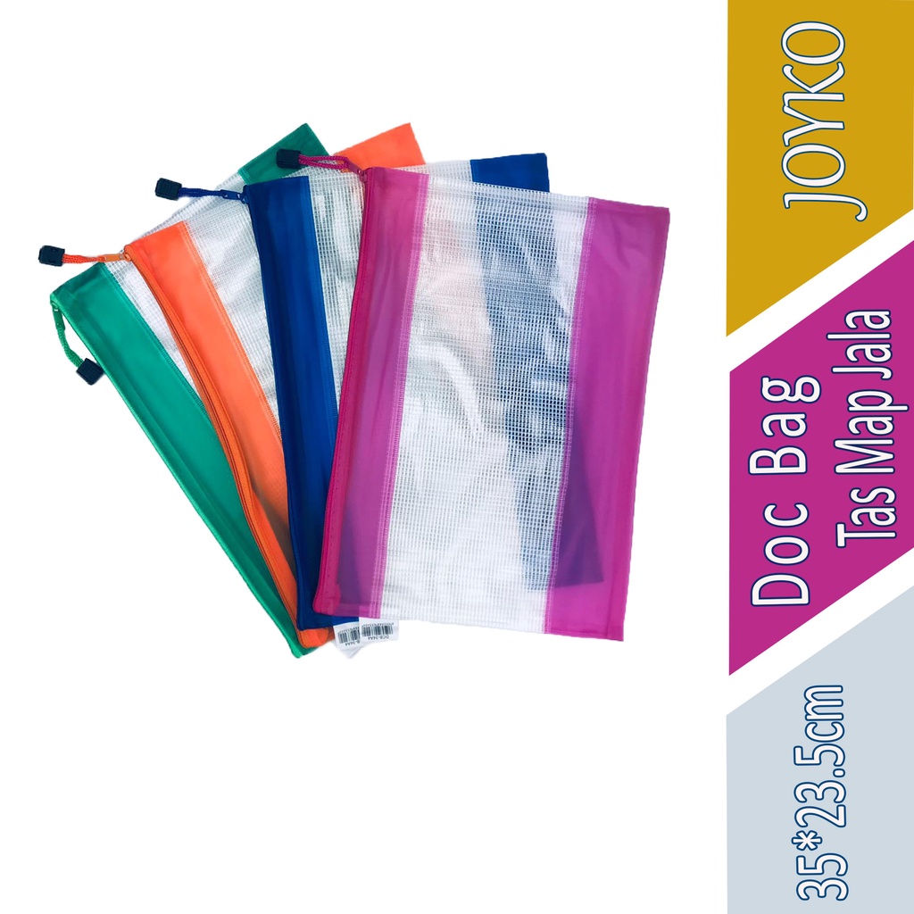 

Tas Alat Tulis - Joyko - Doc Bag Motif - Tas Map Zipper - Tas Serbaguna - - DCB-34A4