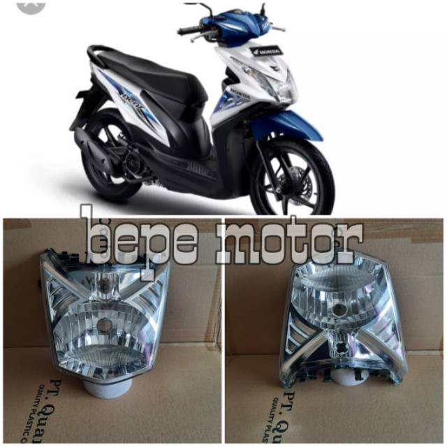 Lampu depan Honda beat fi tahun 2013 - 2016 || reflektor lampu depan