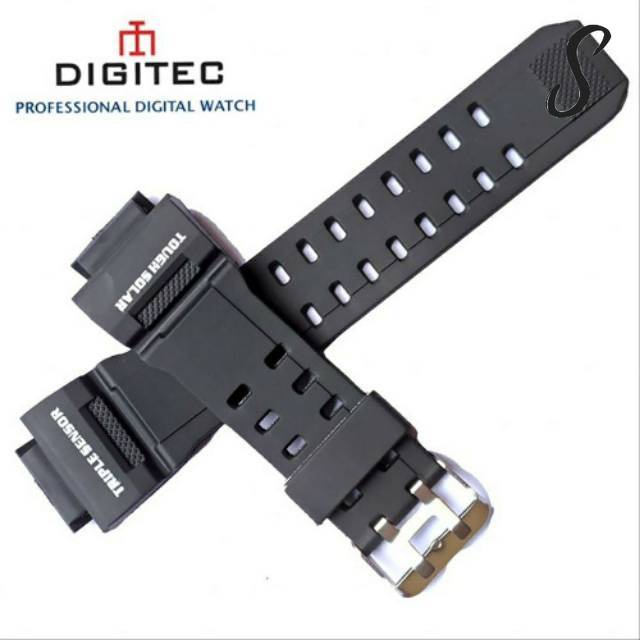 Strap Tali Jam Tangan Digitec 2086 DG-2086T DG2086-T DG2086T DG 2086 T Rubber Strap Tali Jam DIGITEC