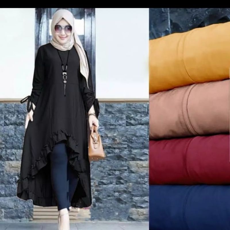 Nesya tunik atasan wanita fashion muslim remaja