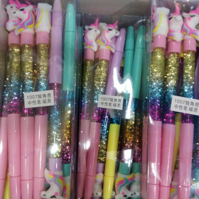 

Pulpen Air Manik Manik / Unicorn Pen / 16pcs Pulpen Air Unicorn